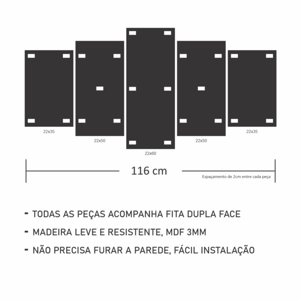 Quadro 5 Peças Dente Consultório Odontológico - 4