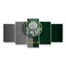 Quadro Grande 5 Peças Palmeiras futebol Times Serie A - 2