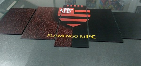 Quadro Grande 5 Peças SPFC São Paulo Times  Brasileirão - 3