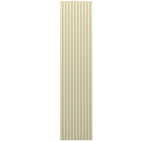 Placa de Painel Ripado Supremo 46cm Off White - Gelius