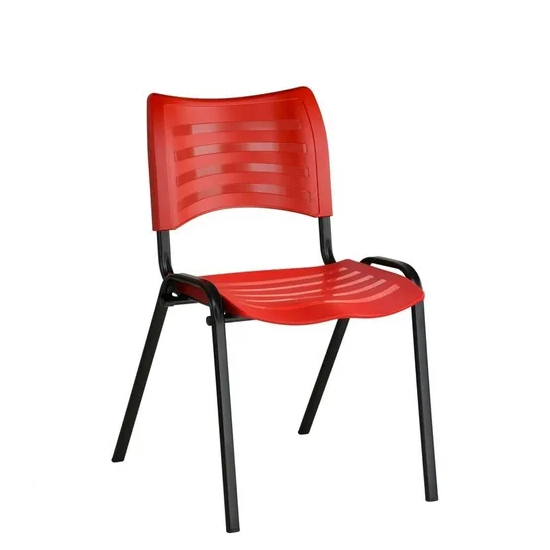 Kit 10 Cadeiras Plásticas 04 Pés Empilhável Vermelho - 2017 - 2