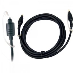 Cabo Fibra Ótica Para Áudio/vídeo 5 Metros Preto Genérico - 1