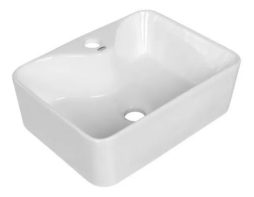 Cuba Pia de Apoio Sobrepor Banheiro Lavabo Lavatorio Minimalista 40x30cm Smart Depot - 8