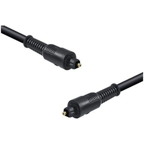 Cabo de Audio em Fibra Optica Macho X Macho 5 Metros Toslink Atc-5