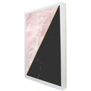 Ver imagem 1 de Quadro Decorativo Caixa Geométrico Mármore Moderno Tacolado Moldura Caixa 3cm Madeira sem Vidro 40 X
