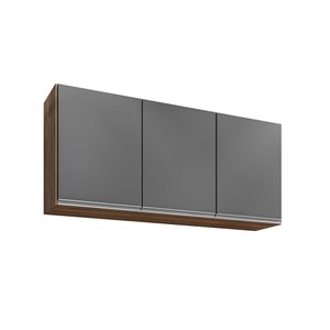 Aéreo Cozinha 120cm Freijó com Grafite - Belliv Decor