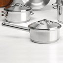 Ver imagem 4 de Panela em Aço Inox Linha Solar Fundo Triplo 16 Cm Ø 1,4l Pit7 - Tramontina 62501160