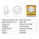 Ver imagem 4 de Parafuso Sextavado Com Porca 3/8 X 3/4 - 450 Peças