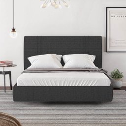 Cama Flutuante Star Casal em Linho Sky Box Preto - 2