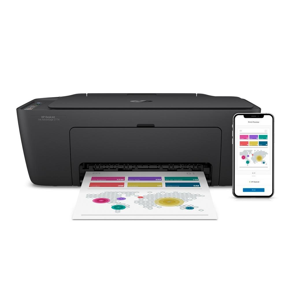 Impressora Multifuncional HP Deskjet 2774 - 4