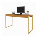Ver imagem 3 de Mesa para Estudos Diretor Pé de Ferro 90 cm - Freijó/Dourado