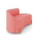 Ver imagem 6 de Sofá 2 Lugares Orgânico 140cm Pé Dourado Morgan Suede D03 - D’Rossi
