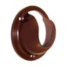 Suporte para Varão De Guarda-Roupa Cabideiro + Parafuso - Marrom - 1