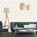 Ver imagem 2 de Papel De Parede Branco Lavável Para Sala e Quarto