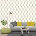Ver imagem 2 de Papel De Parede Bege Claro Lavável Diamond Curve Para Quarto