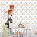 Ver imagem 1 de Papel De Parede Branco Lavável Para Quarto Infantil