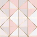 Ver imagem 1 de Papel De Parede Branco Cinza e Rosa Para Quarto e Sala Lavável