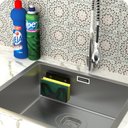 Ver imagem 4 de Porta Esponja de Pia Cozinha Preto com Ventosa F.elg