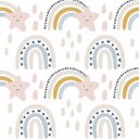 Ver imagem 1 de Papel De Parede Branco Para Quarto De Criança Lavável