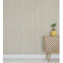 Ver imagem 3 de Papel de Parede Bege Lavável para Sala e Quarto com Efeito de Tecido