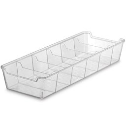 Organizador De Gavetas G Colmeia Com 6 Divisórias Multiuso UZ Transparente - 1