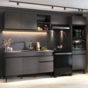Ver imagem 4 de Armário Cozinha Modulada Completa 281,5cm Milano Multimóveis Mp2397 Cinza