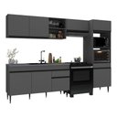 Ver imagem 2 de Armário Cozinha Modulada Completa 281,5cm Milano Multimóveis Mp2397 Cinza
