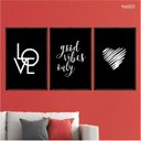 Ver imagem 2 de Kit 03 Quadros Decorativos - Good Vibes Frs003 - Tela Canvas - 40x60cm