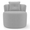 Ver imagem 6 de Poltrona Orgânica Living Bob com 01 Almofada Bouclê Cinza Claro - Desk Design