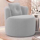 Ver imagem 2 de Poltrona Orgânica Living Bob com 01 Almofada Bouclê Cinza Claro - Desk Design