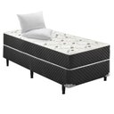 Ver imagem 1 de Cama Box Solteiro + Colchão Solteiro Confort Molas Bonnel 88x188x57