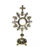 Ostensório Em Bronze Sacro Hóstia Igreja Missa Religião Padre Bispo - 1
