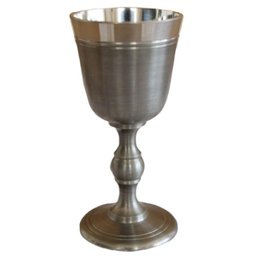 Cálice Taça Clássico Para Licor Em Estanho Nobreza Elegância - 1