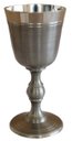 Ver imagem 1 de Cálice Taça Clássico Para Licor Em Estanho Nobreza Elegância