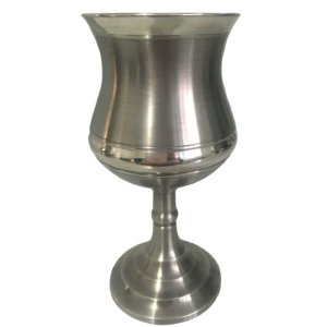Cálice Taça Clássico Vinho Em Estanho Elegante 240 Ml
