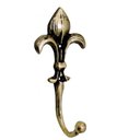 Ver imagem 1 de Cabide Pendurador Para Parede Flor De Liz Em Bronze Cabideiro Lindo