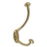 Cabide Pendurador Para Parede Dois Ganchos Em Bronze Roupas - 3