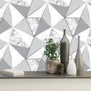 Ver imagem 2 de Papel de Parede Adesivo Zara Cinza Mármore Quarto Sala 12m