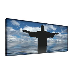 Cabeceira Queen Suede Estampado Cristo Painel Cama Box 160 X 60 - 5 Cabeceira Queen Suede Estampado Cristo Painel Cama Box 160 X 60 - 5