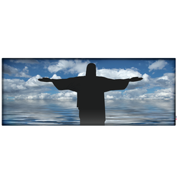 Cabeceira Queen Suede Estampado Cristo Painel Cama Box 160 X 60 - 4 Cabeceira Queen Suede Estampado Cristo Painel Cama Box 160 X 60 - 4