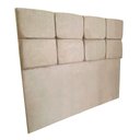Ver imagem 3 de Cabeceira Solteiro 0,90m Nina Suede Bege - Pallazio
