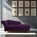 Ver imagem 2 de Diva Recamier Vanessa 160cm Lado Direito Suede Doce Sonho Móveis Roxo