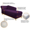 Ver imagem 4 de Diva Recamier Vanessa 160cm Lado Direito Suede Doce Sonho Móveis Roxo