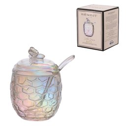 Acucareiro de Vidro com Colher Bee Incolor 230ml Hauskraft - 2
