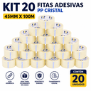 Ver imagem 2 de Kit 20 Fitas Adesivas PP Cristal 45mm x 100m