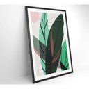 Ver mais imagens de Quadro Pintura Folha Verde 80x120 Cm Vidro Impresso