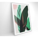 Ver imagem 7 de Quadro Pintura Folha Verde 80x120 Cm Vidro Impresso