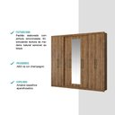 Ver imagem 3 de Guarda-Roupa Casal com Espelho 8 Portas Héster Carraro