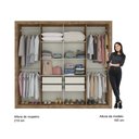 Ver imagem 5 de Guarda-Roupa Casal com Espelho 8 Portas Héster Carraro
