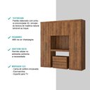 Ver imagem 5 de Guarda-Roupa Casal 6 Portas com Gaveteiro Porto Móveis Carraro